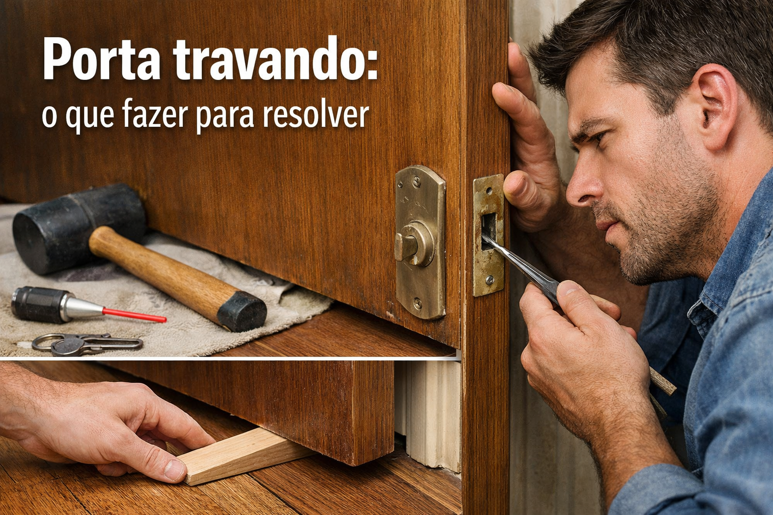 Porta travando